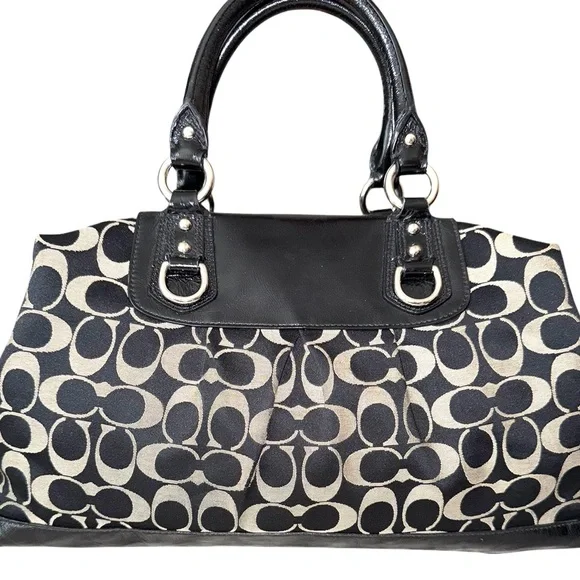 Coach Ashley Signature Satchel Bag - Picture 2 of 9